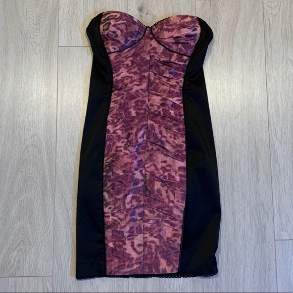 Bebe size XS ruched taffeta dress NWT - Picture 15 of 16